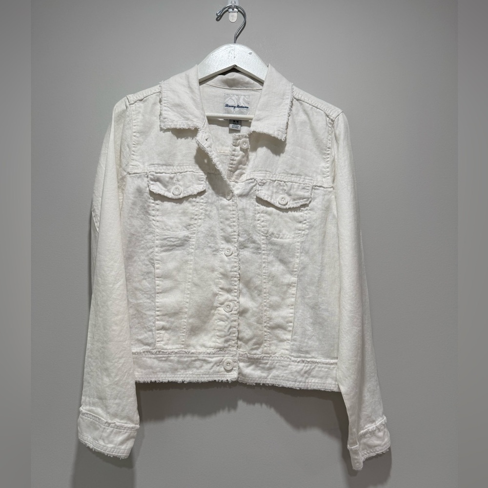 NEW Tommy Bahama White Linen Jacket Size M NWOT